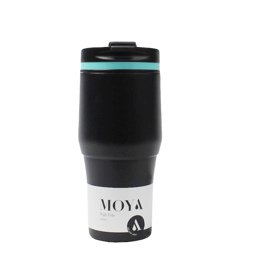 Moya “High Tide” 380ml Travel Coffee Mug Blue/Black