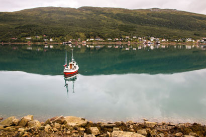 Onderweg naar Tromsø.