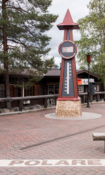 Santa Claus Village ligt midden op de poolcirkel.