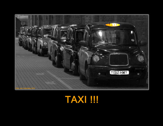 Taxi's in Londen