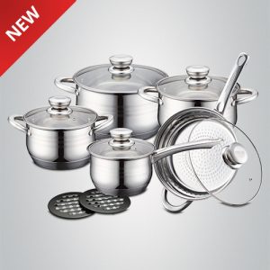 Royalty Line RL-1801B 18 Pcs Stainless Steel Cookware Set 