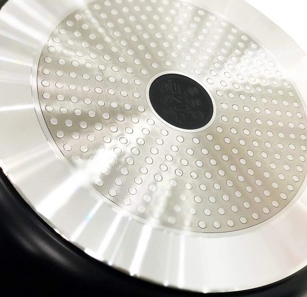 DMS® XXL Cooking Pot with Glass Lid for Induction Cookers Large Diameter 36CM Black - Image 4