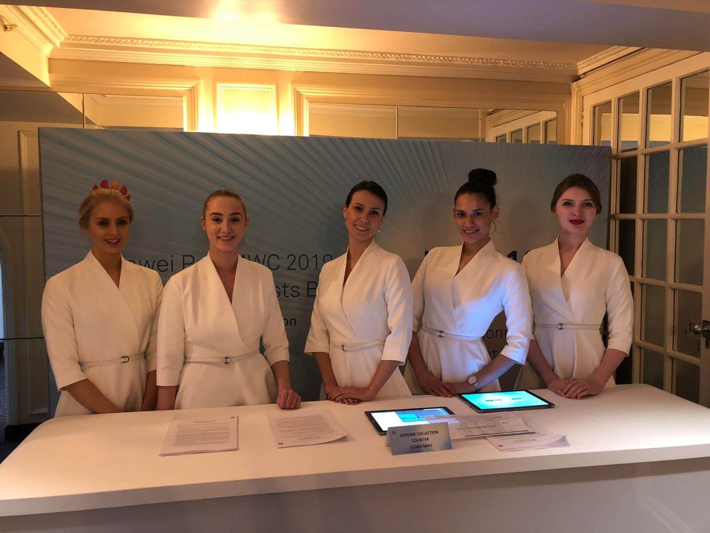Hostesses Shine At Huawei MWC Event In London