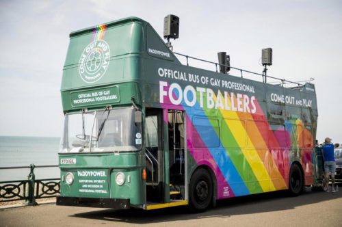 Paddy power at Brighton Pride - bus