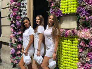 Wimbledon tennis promotional staff