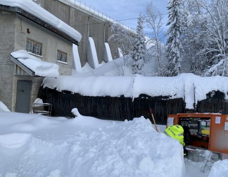 Demontering byggestrøm damanlegg