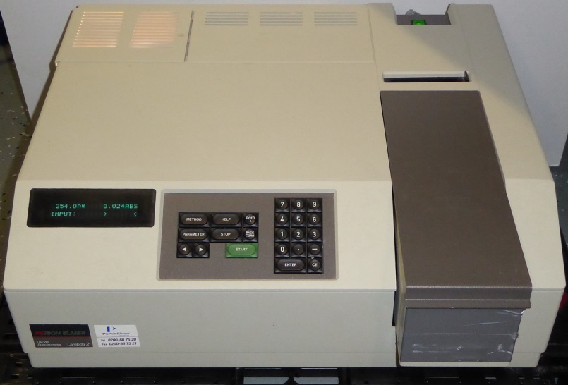 P-E Lamda 2 Spectrophotometer