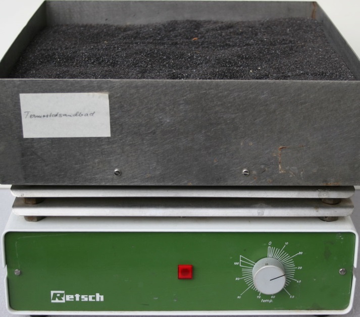 Retsch Sand Bath for heating samples in tubes, flasks or bottles