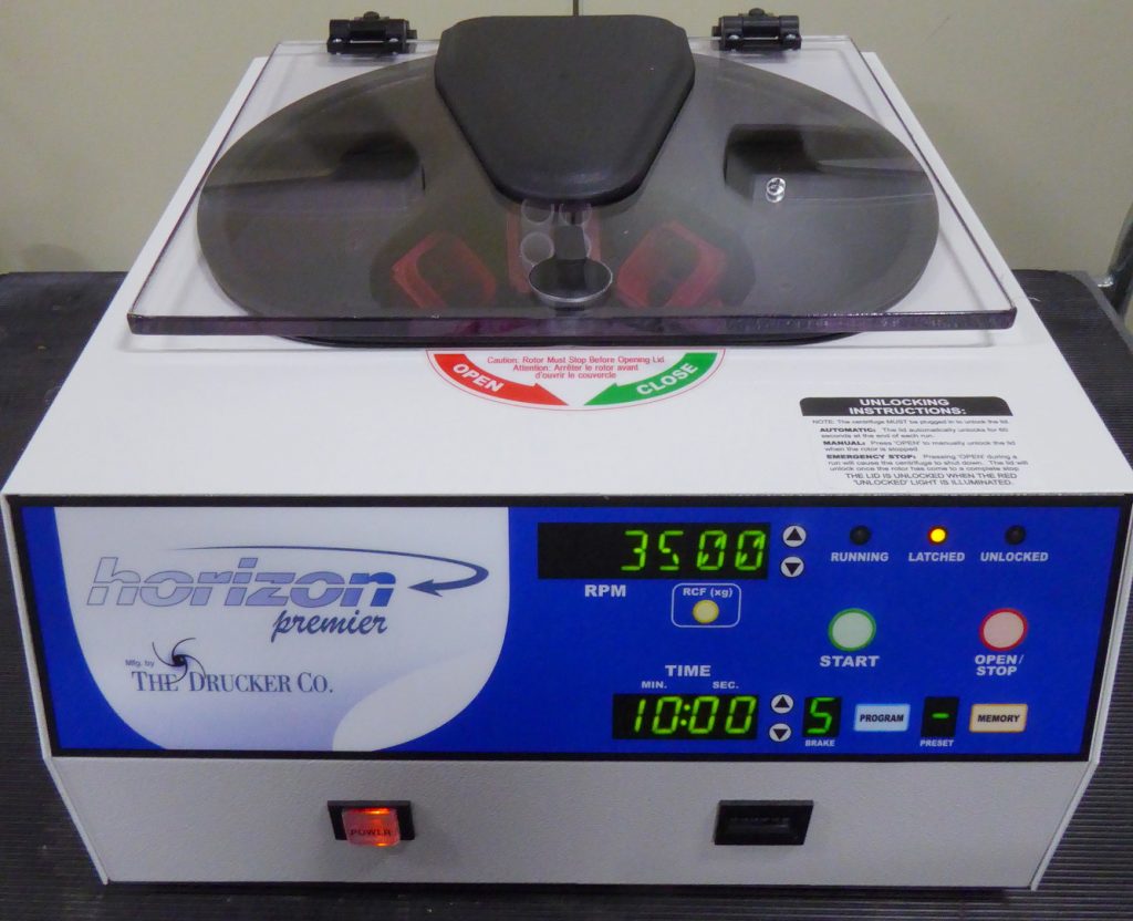 Horizon Premier bench centrifuge incl. rotor for 15 mls tubes, closed