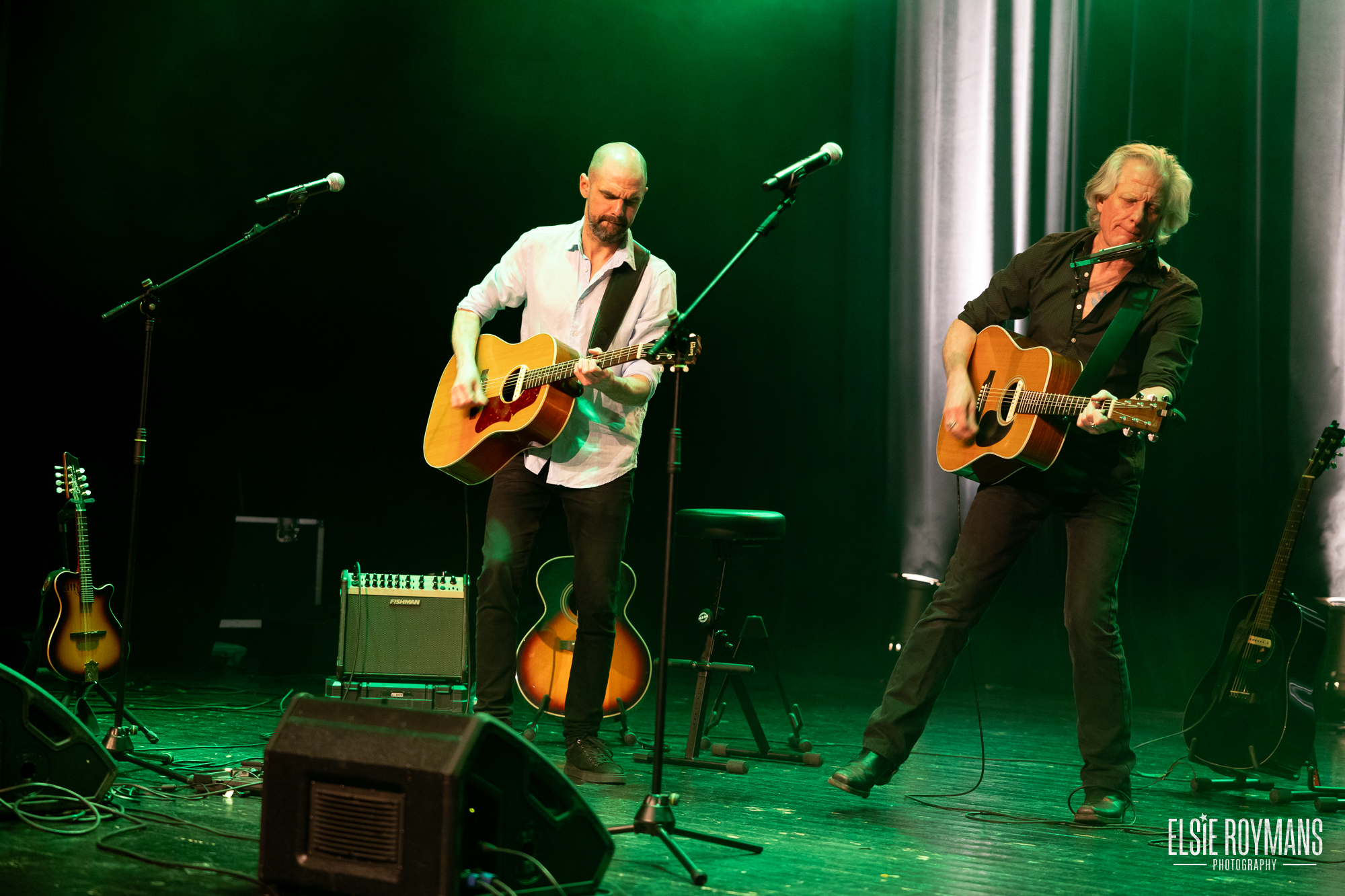 Yves Verthongen en Guy Swinnen live in CC Reynaert te Vosselaar, gefotografeerd door Elsie Roymans Photography