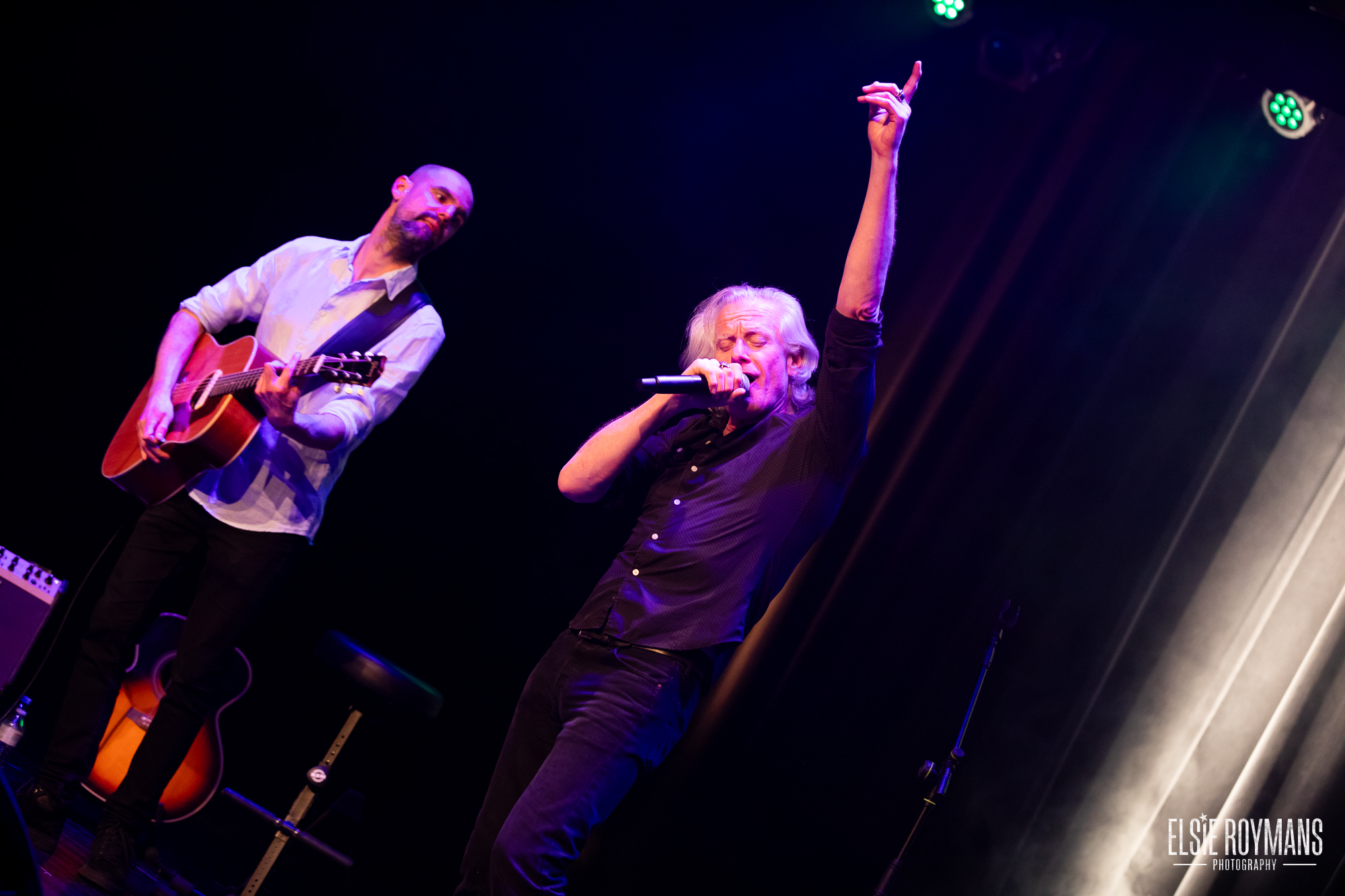 Yves Verthongen en Guy Swinnen live in CC Reynaert te Vosselaar, gefotografeerd door Elsie Roymans Photography