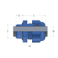 Nylon Cable Gland SIB TEC Ex e_mått