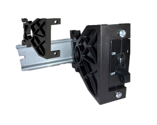 Mounting bracket for DIN rail