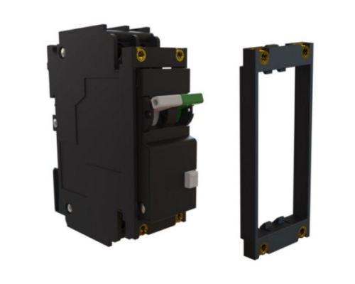 Front mounting for RCBO