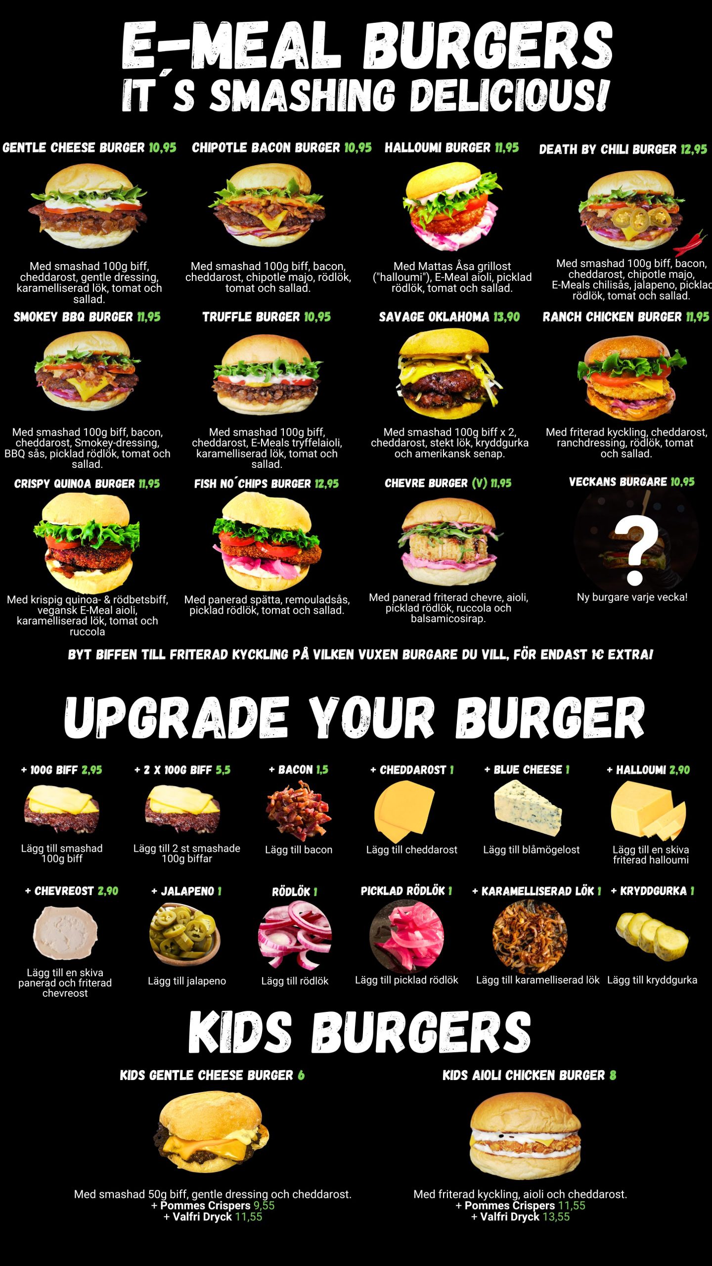 truffle burger E-Meal Burgers Åland Vaasa truffle burger E-Meal Burgers Åland Vaasa