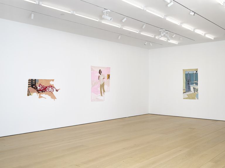 Photograph of the exhibition install in Lehmann Maupin's New York gallery