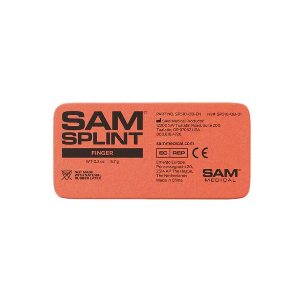SAM Fingersplint 4", Orange/Blå