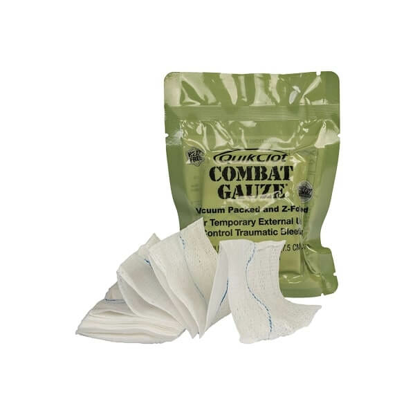 Quikclot Combat Gauze, Hemostatiskt förband