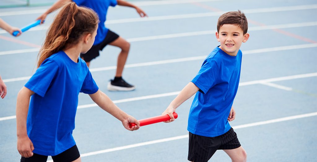 Eindruck vom Kinder-Leichtathletik-Training in Stams