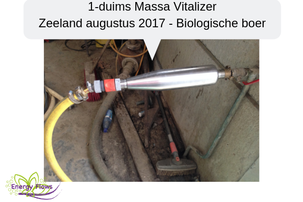afb. 1-duims vitalizer bij biologische boer in Zeeland