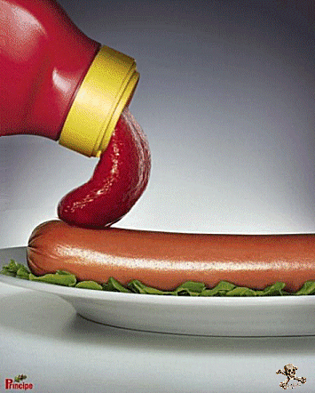 GIF ketchup e wurstel