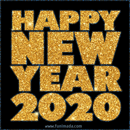 GIF Happy new Year 2020