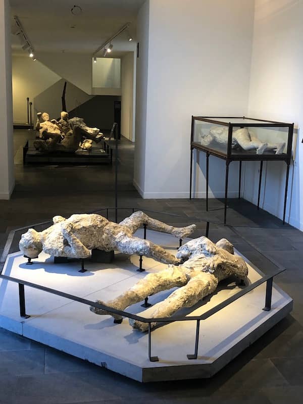 calchi in gesso negli scavi di Pompei