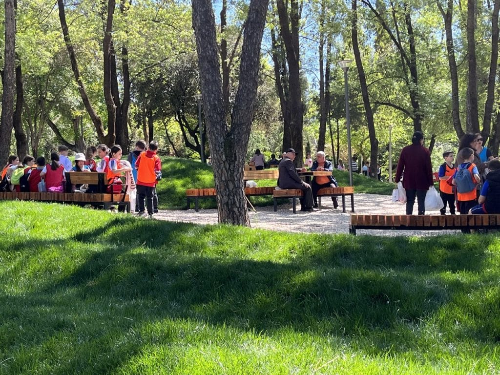 Tiranas stora park Albanien