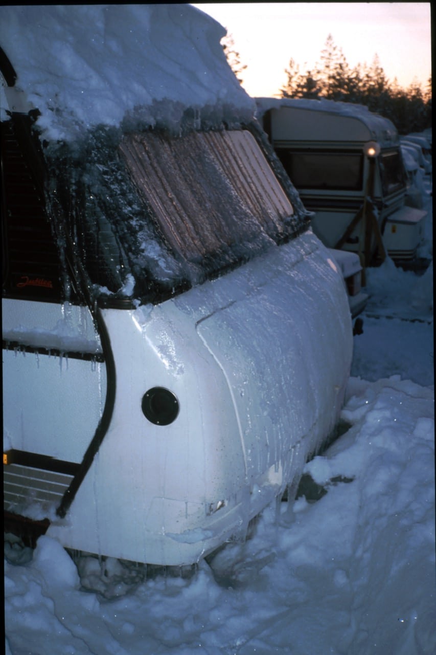 Vintercamping Husvagn Trysil