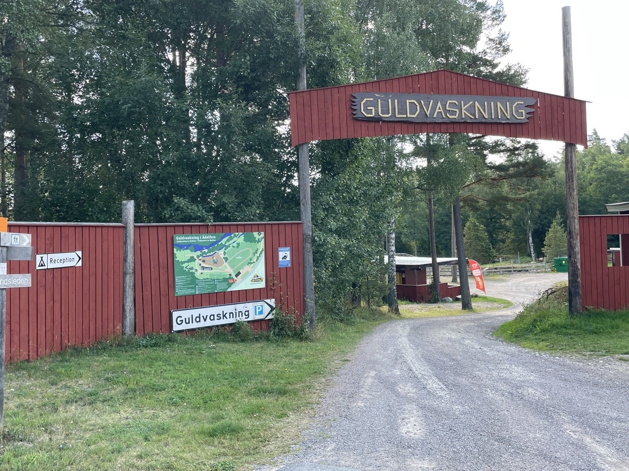 Guldvaskning Ädelfors Småland Sverige