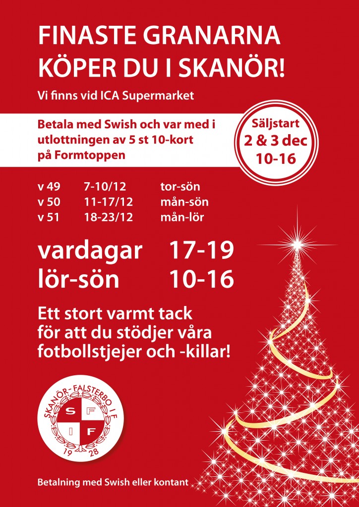 Julgransförsäljning SFIF Skanör_2017