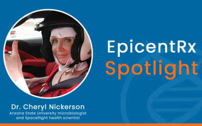 Profile on spaceflight health scientist, Dr. Cheryl Nickerson, who collaborates with NASA and EpicentRx