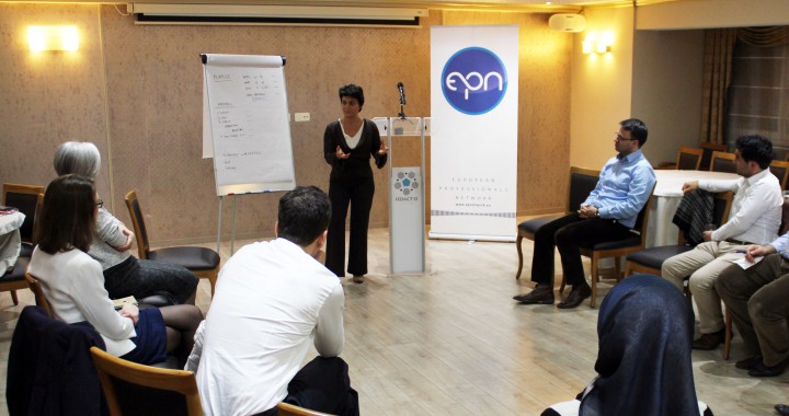 EPN WORKSHOP: ” How to Present Yourself ” by Homeira Kroone