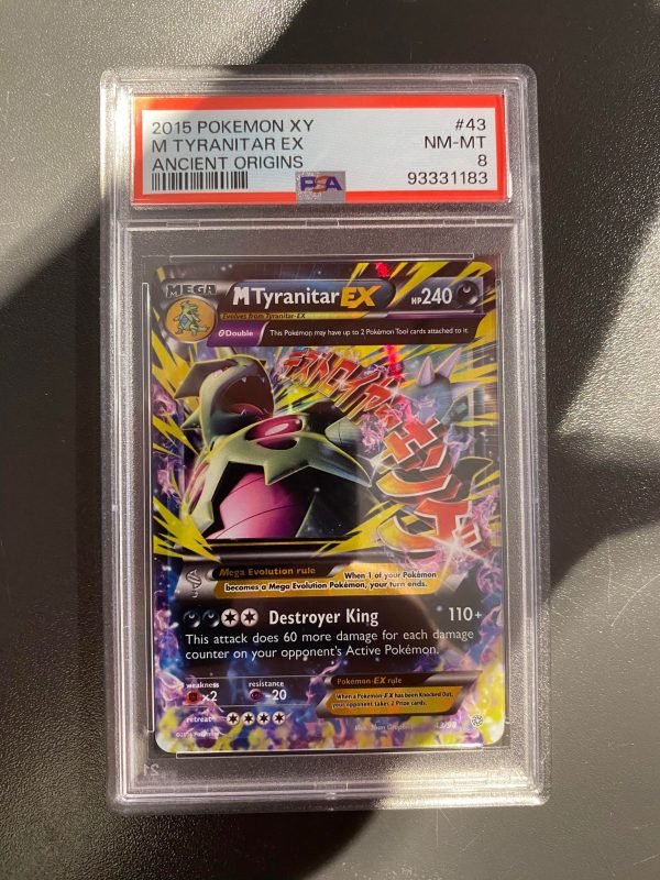 MTyranitar EX Fra Ancient Origins "PSA 8"