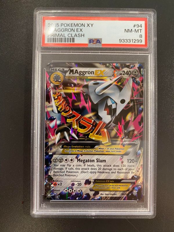 MAggron EX Fra Primal Clash "PSA 8"