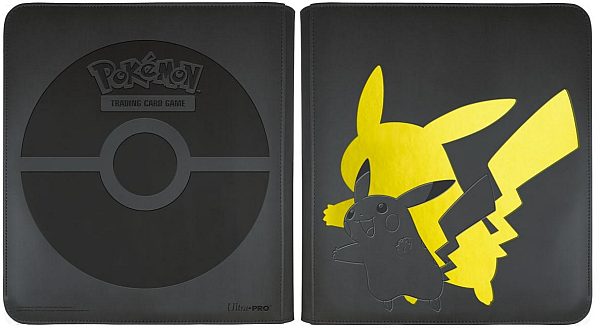 Ultra Pro – 12 Pocket Zippered PRO – Black – Pikachu