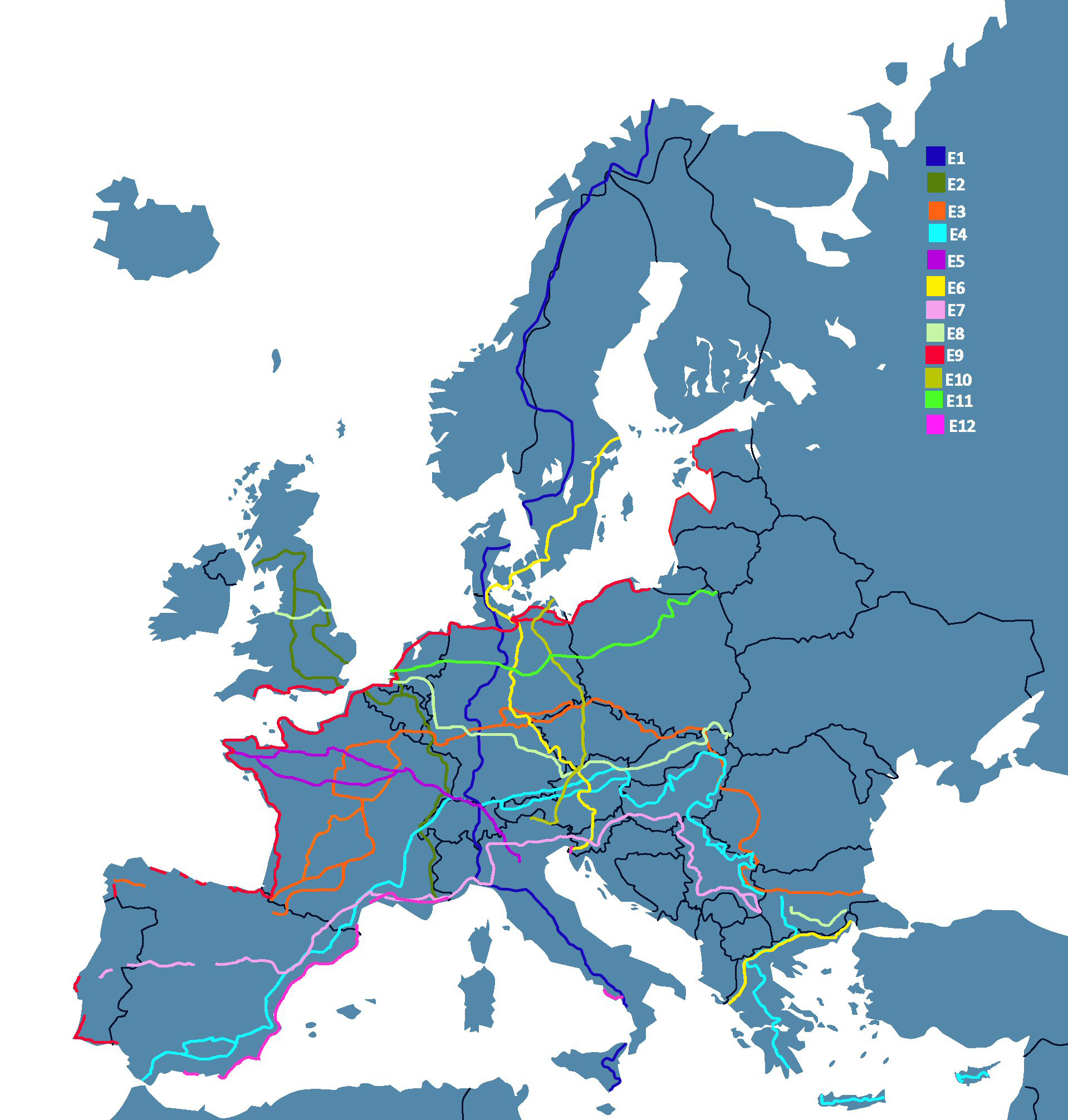 Mapa de rutas electrónicas