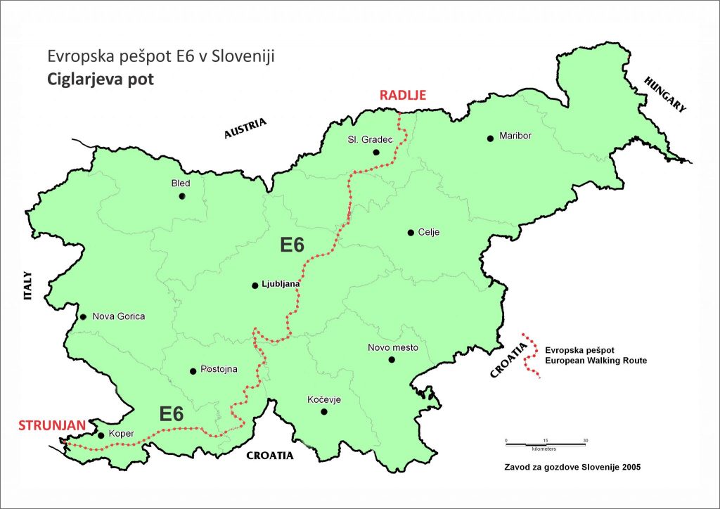 E6 in Slovenia - European Ramblers Association