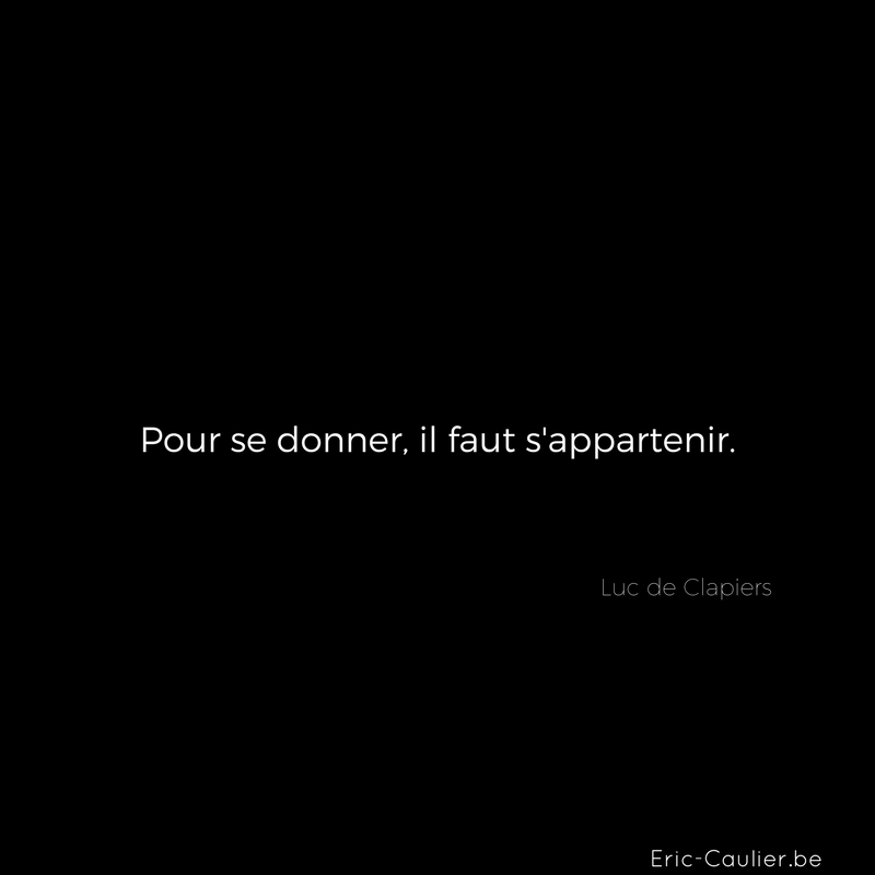 Citation Luc de Clapiers