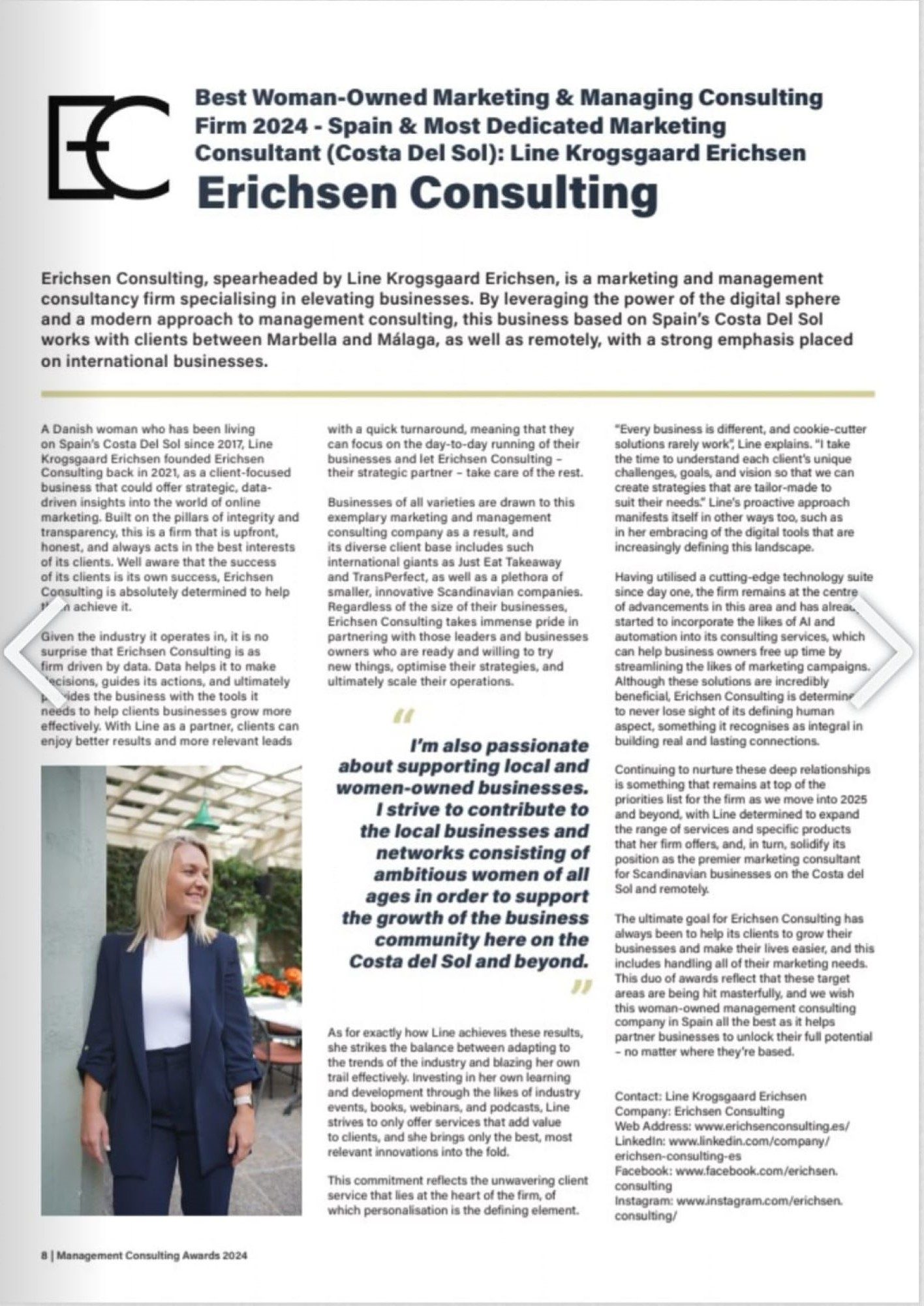 Feature in La Danesa