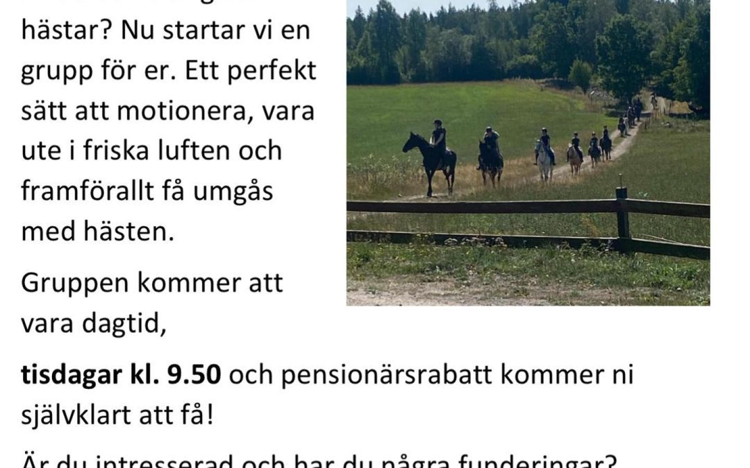 Pensionärsridning