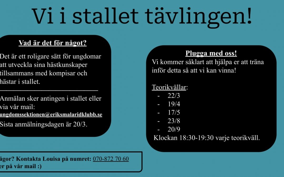 Vi i stallet tävlingen