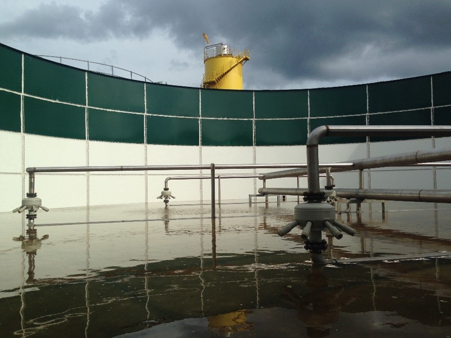 Instalação de aeração com Jet Aerators