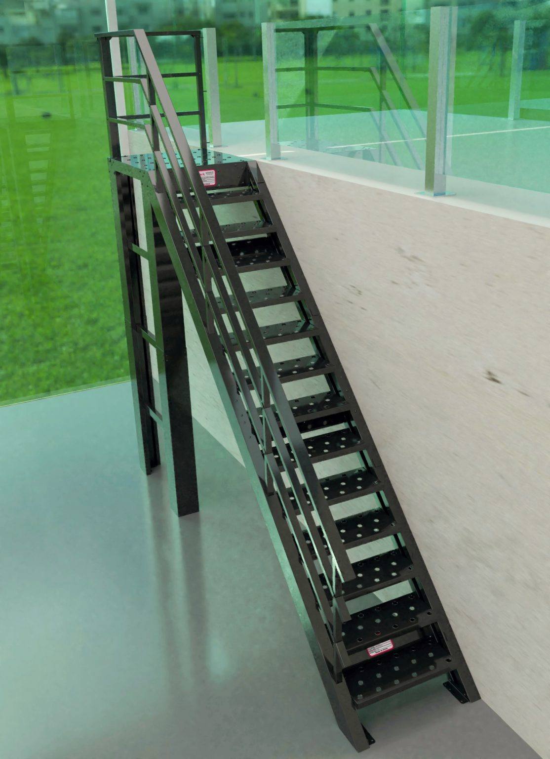 Plataforma Superior - escaleras metálicas Indes·K