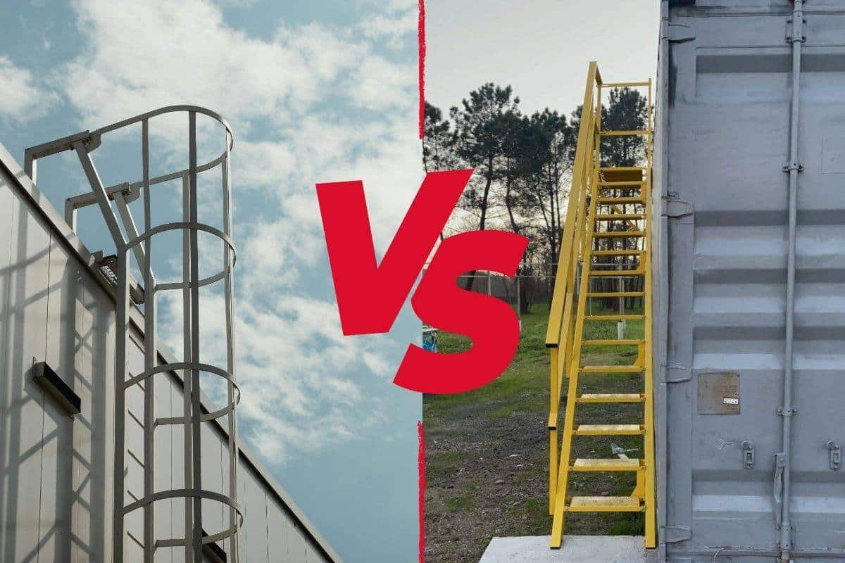 Escaleras abatibles industriales vs escaleras de gato