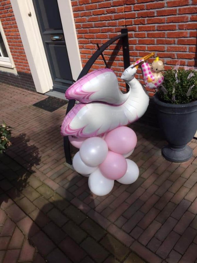 ooievaar meisje decoratie