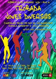 Cartel de la convocatoria al Encuentro Jóvenes divers@s
