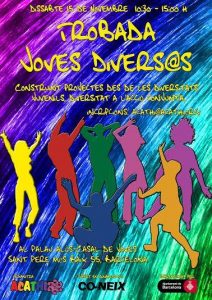 Cartell de la convocatoria a la Trobada Joves divers@s