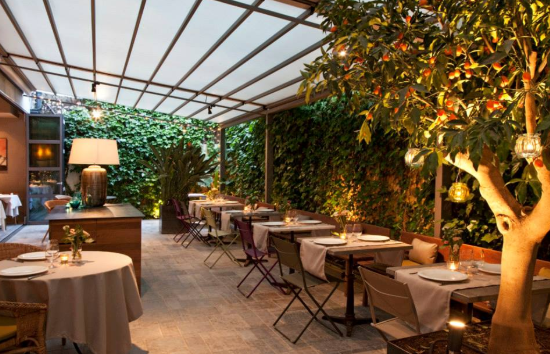 7 restaurantes con jardín en Barcelona