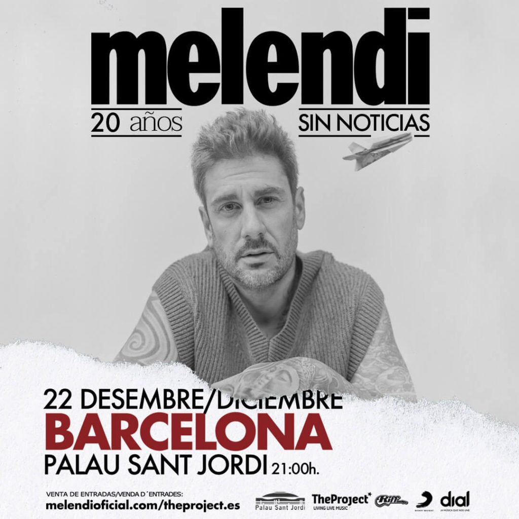 Melendi vuelve a Barcelona este diciembre
